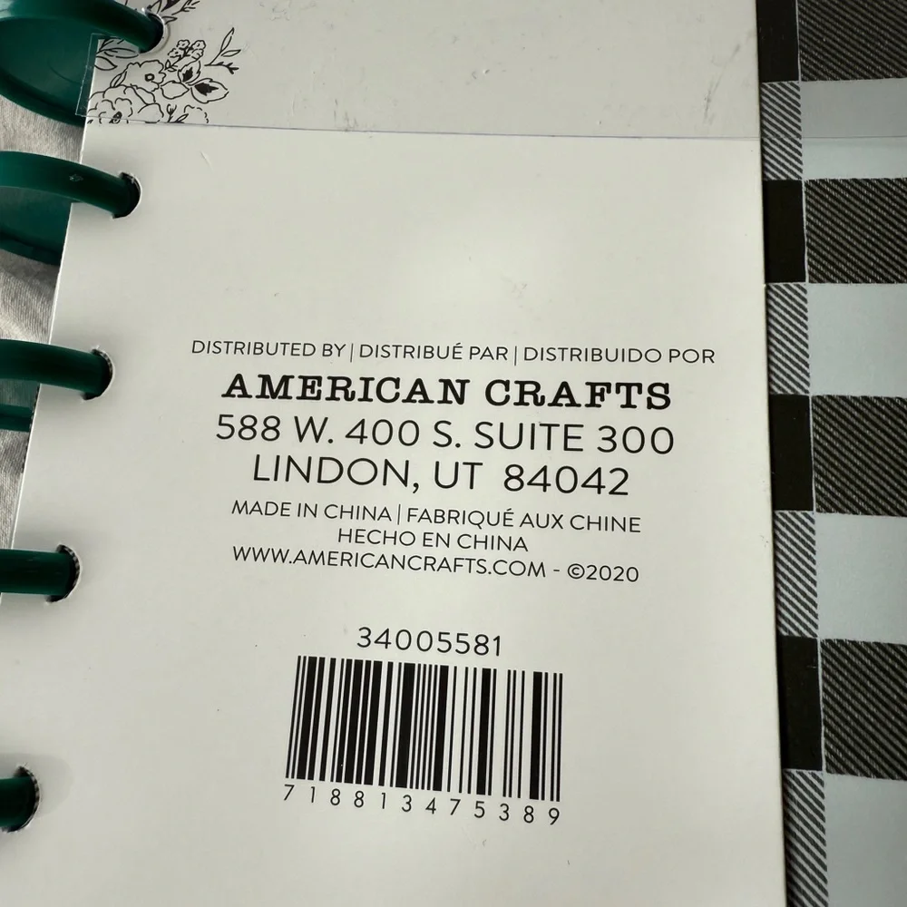 Day-to-Day Disc Journal by Maggie Holmes Black and White Checkered